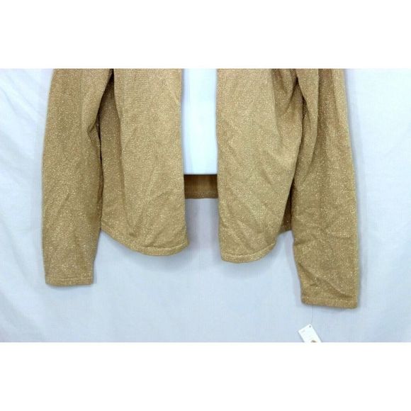 Talbots Cardigan Gold Silk/Angora Blend Metallic Thread Women's Sz 16 NWT - Picture 7 of 11